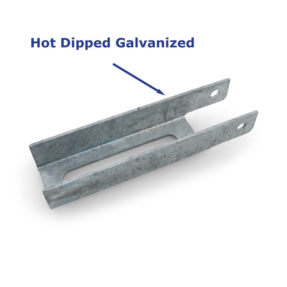 (4) 8" Vertical Hot Dipped Galvanized Boat Trailer Bunk Support Brackets