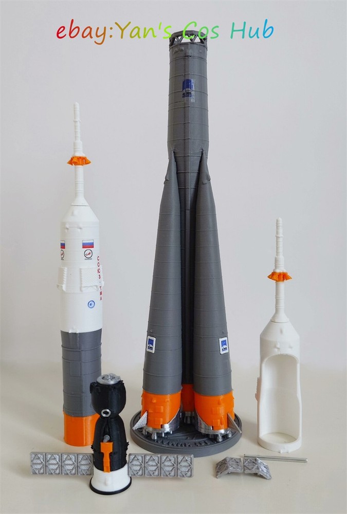 1:144 Scale Soyuz 2.1a Launch Vehicle 3D Printed Model