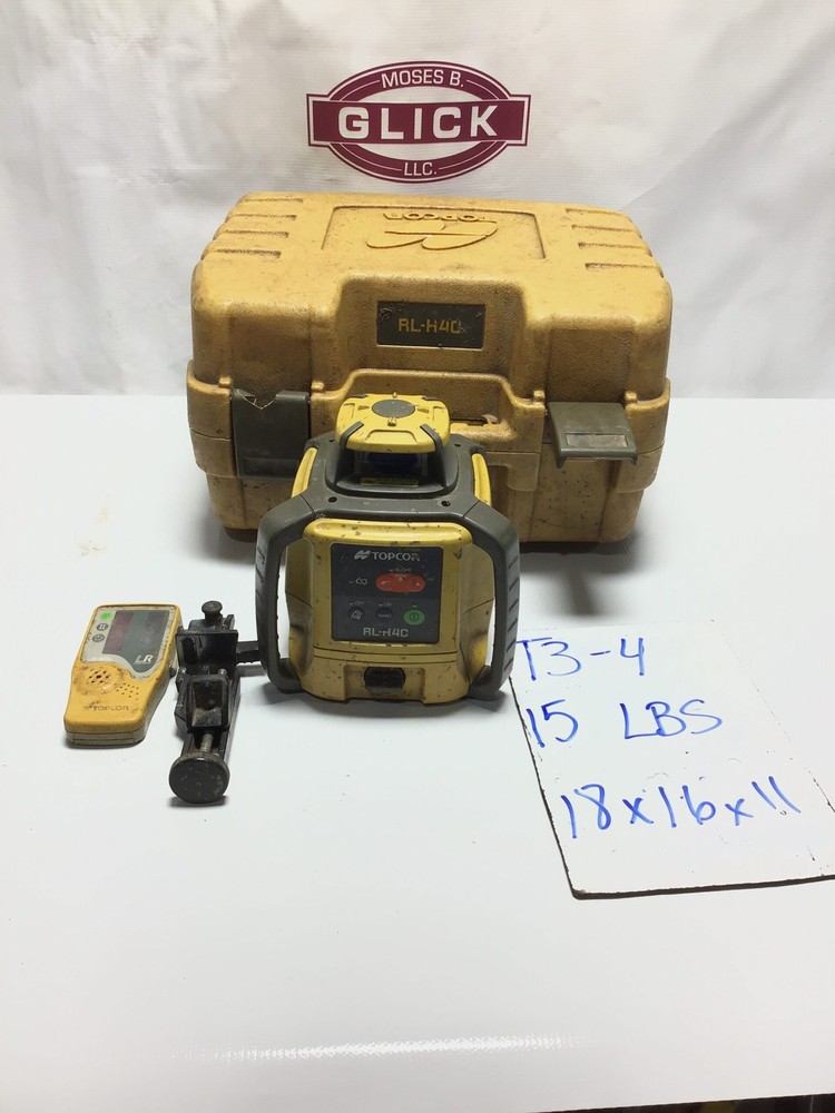 Topcon RL-H4C Vertical Horizontal Long Range Rotary Laser Level Kit