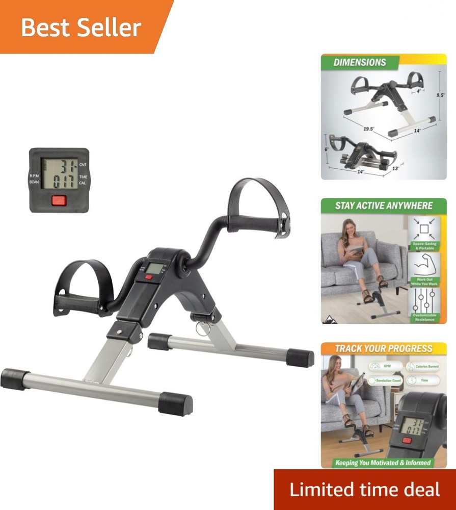 Mini Foldable Exercise Bike with Electronic Display – Ideal for Physical Therapy