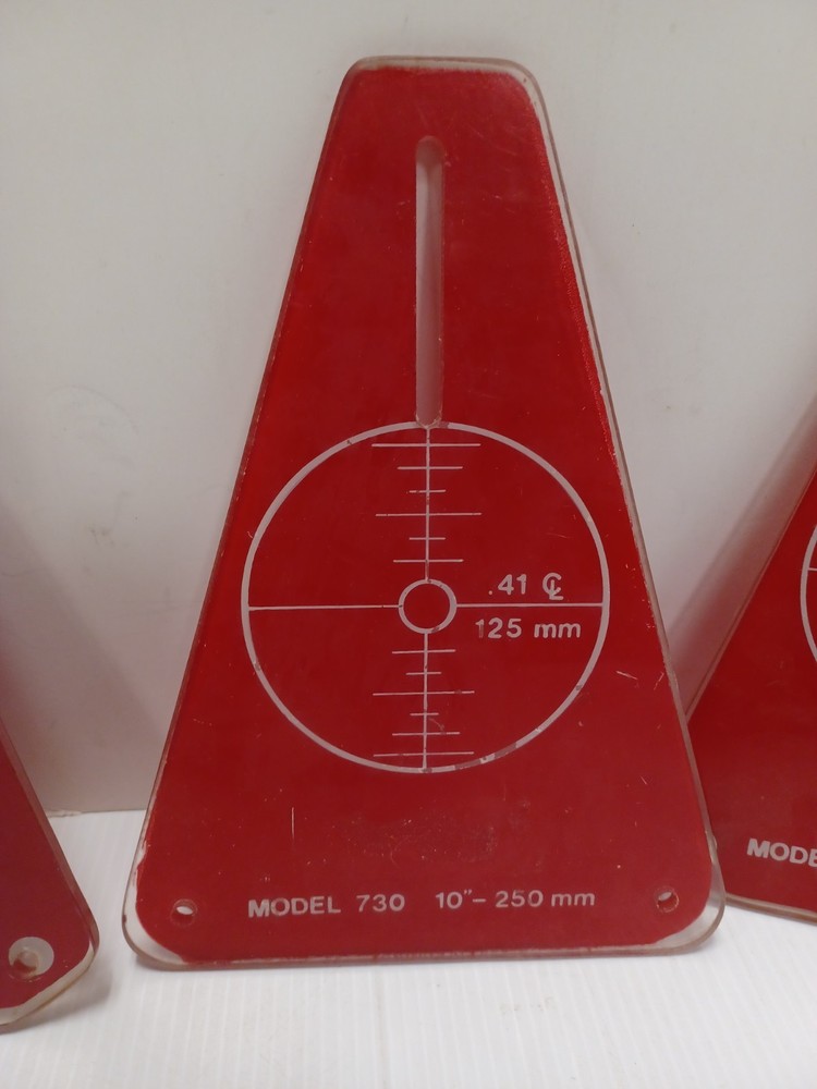 Laser Tech Model 730 Alignment Target Plate 10"-250mm Bundle | #182