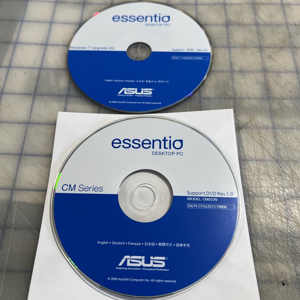 Asus Essentio DVD Support Model CM5570 Windows 7 Upgrade 2009