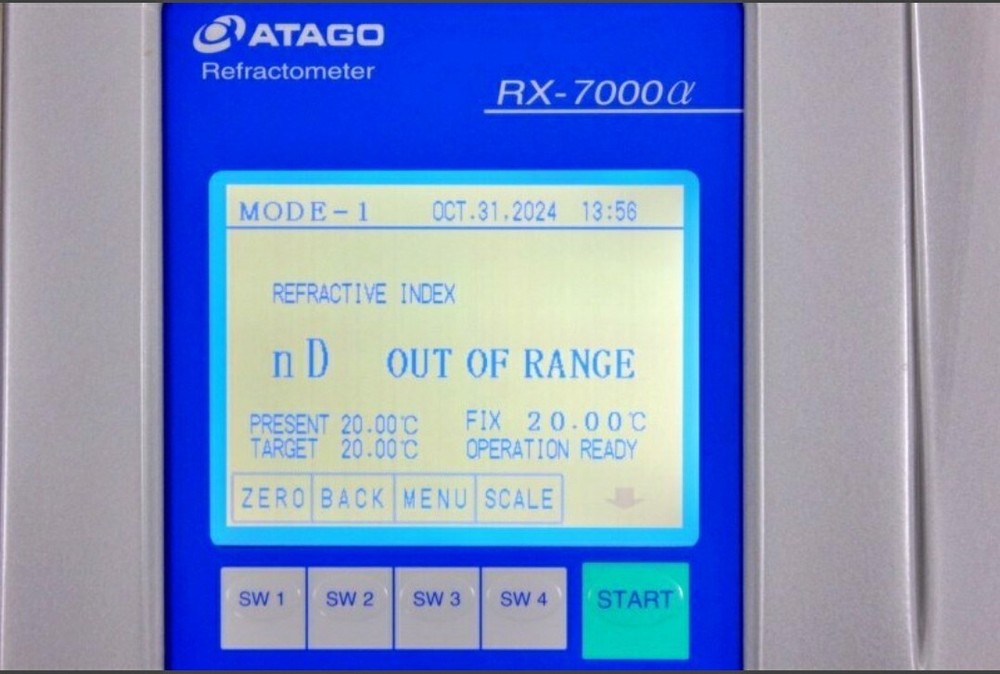 ATAGO RX-7000α Automatic Digital Benchtop Refractometer W POWER CABLE Good Works