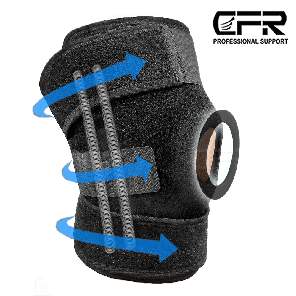 Knee Brace Compression Sleeve Support Sport Joint Arthritis Patella Stabilizer