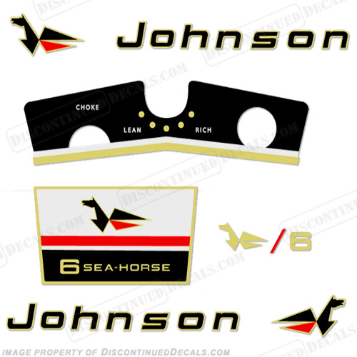 Fits Johnson 1966 6hp Decals