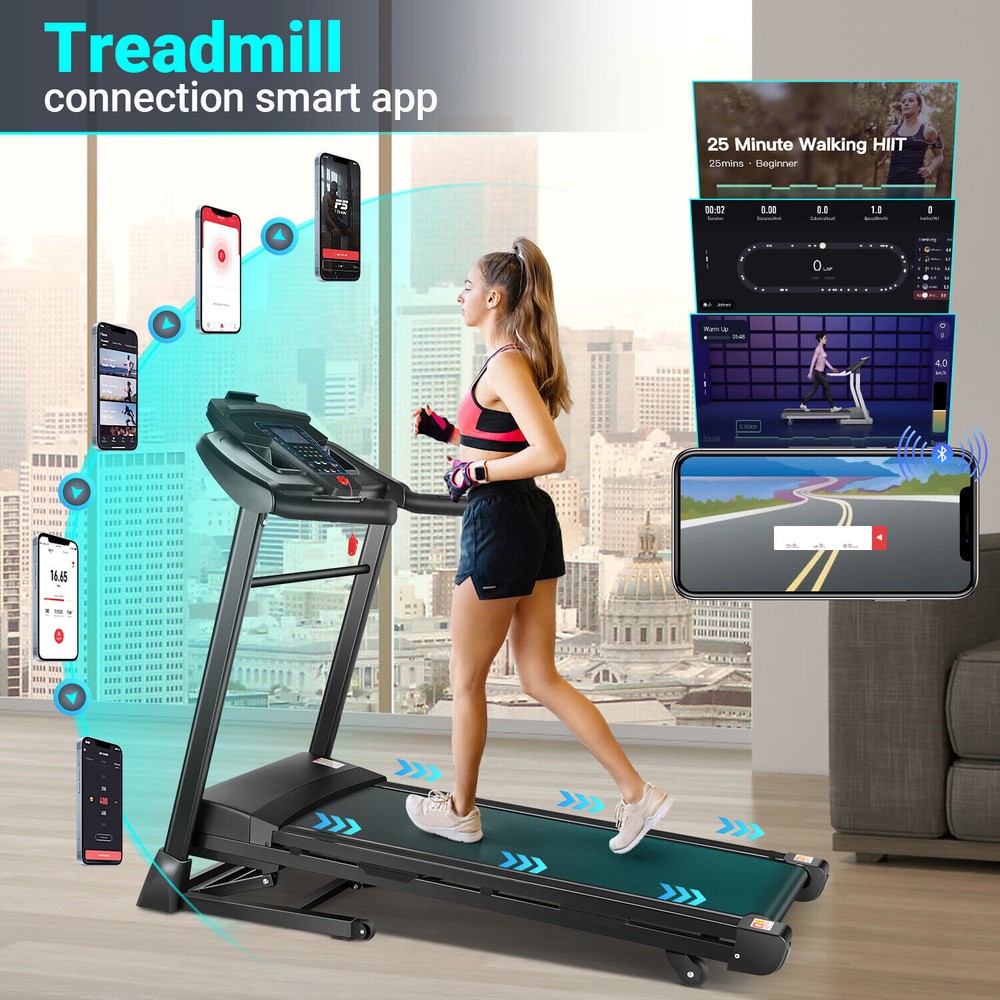 7-layer High-Tech Non-Slip &Shock-Absorbing Running Belt Treadmill for Excercise