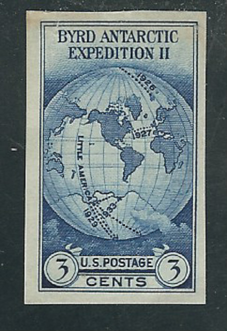 Scott #735...3 Cent...Byrd Expedition... Imperf...No Gum