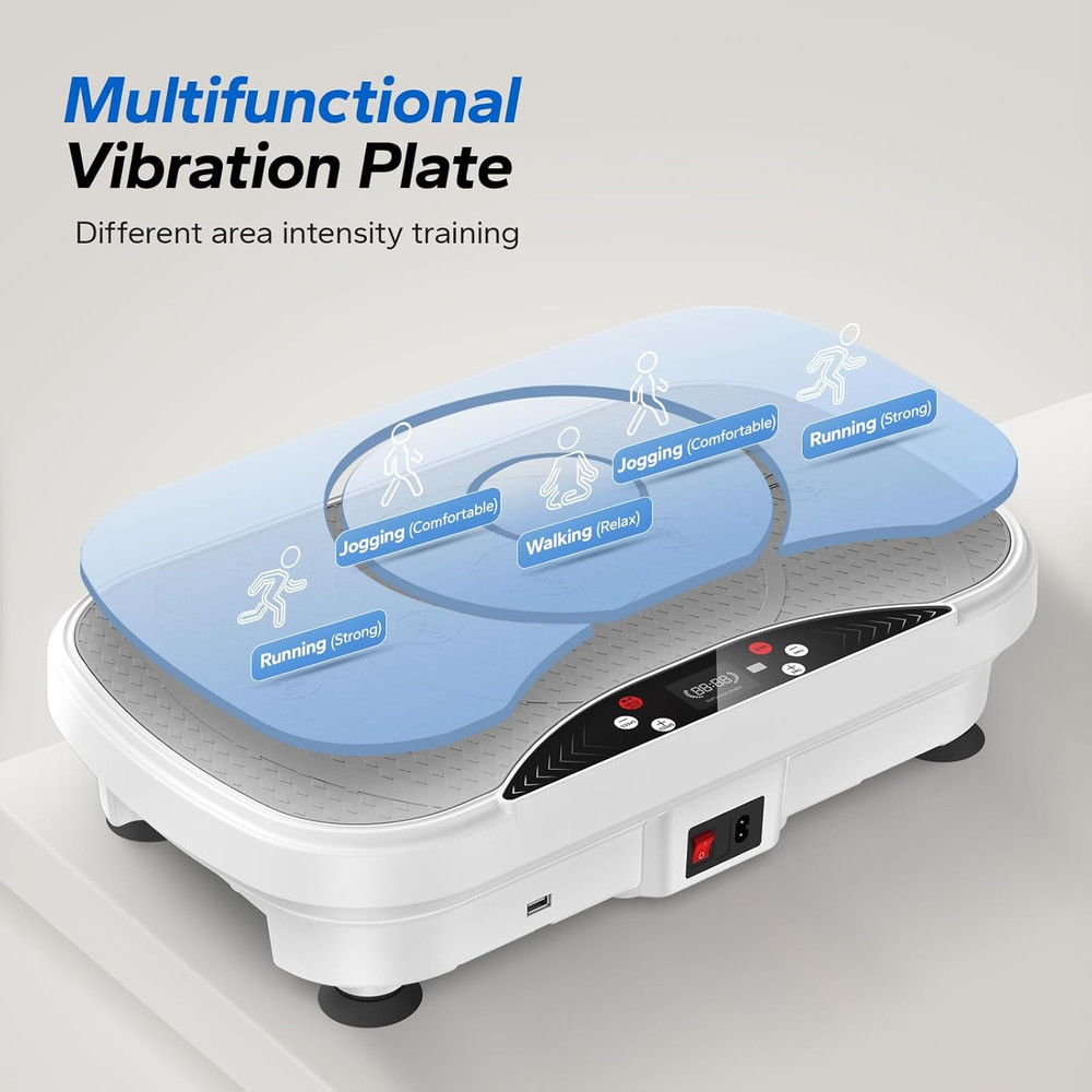 Vibration Plate Exercise Machine for Lymphatic Drainage, Weight Loss, Home Use