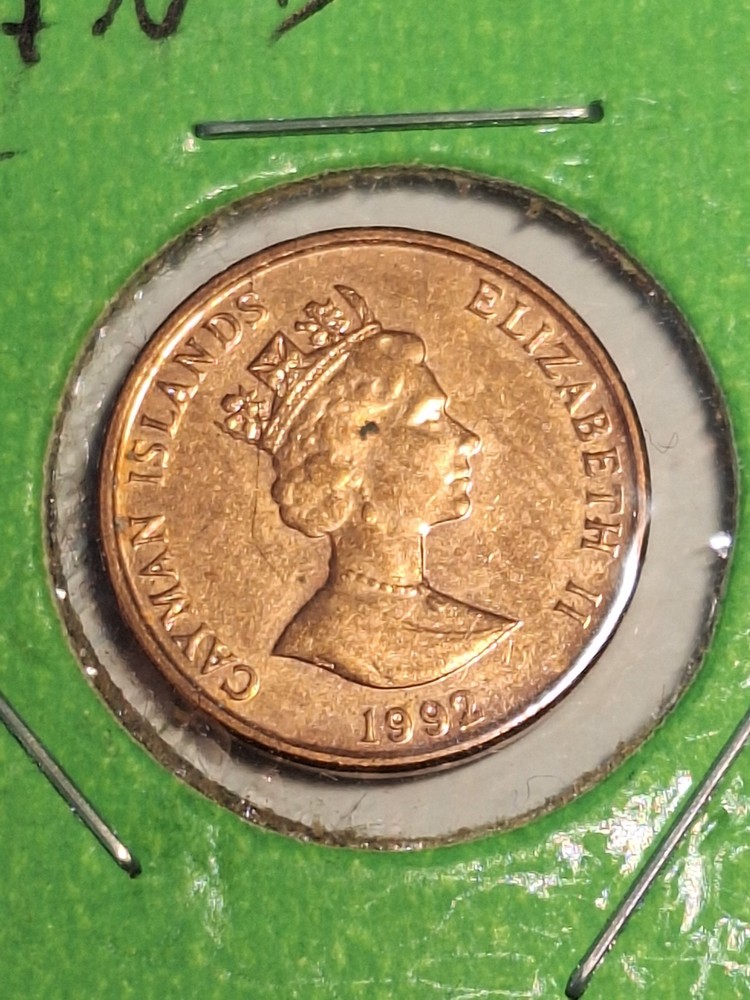 1992 Cayman Islands 1 Cent, Nice Condition!