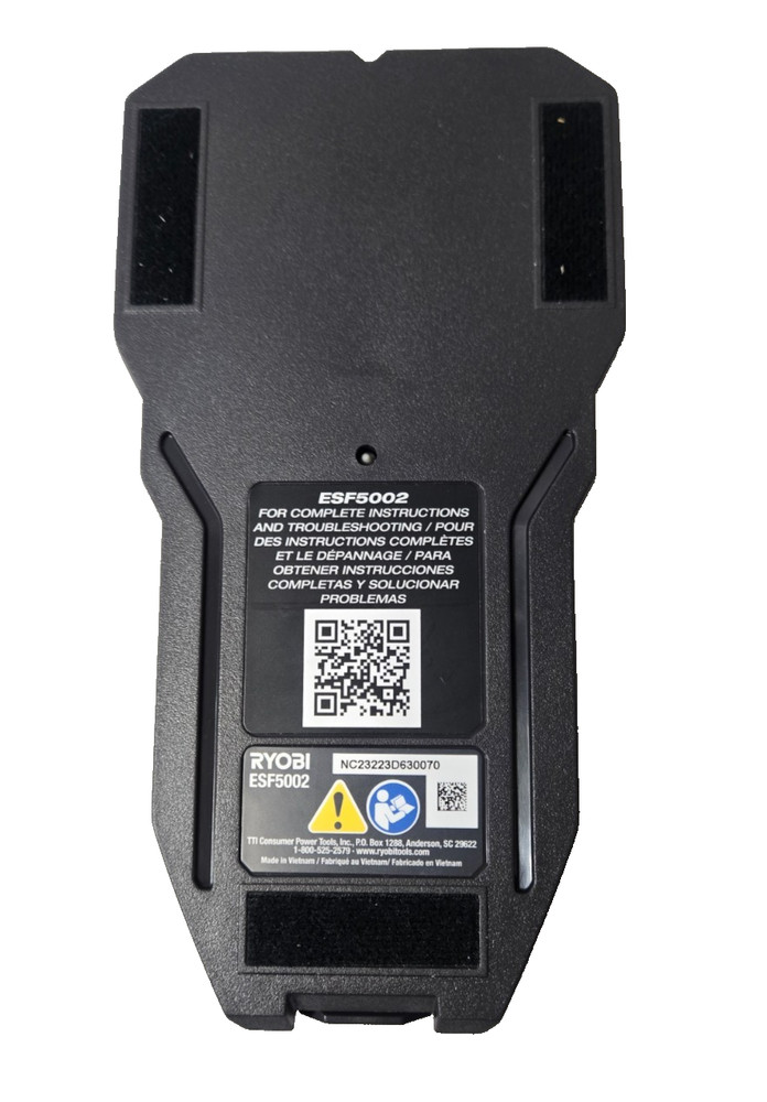 Ryobi ESF5002 - Whole Stud Detector - Auto Depth Scan - Quick Start