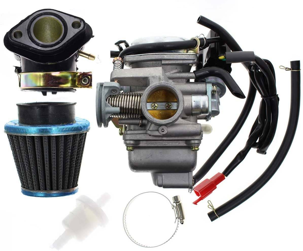 PD24J Carburetor for GY6 125cc 150cc Go Kart Scooter 152QMI 157QMJ Air Filter US