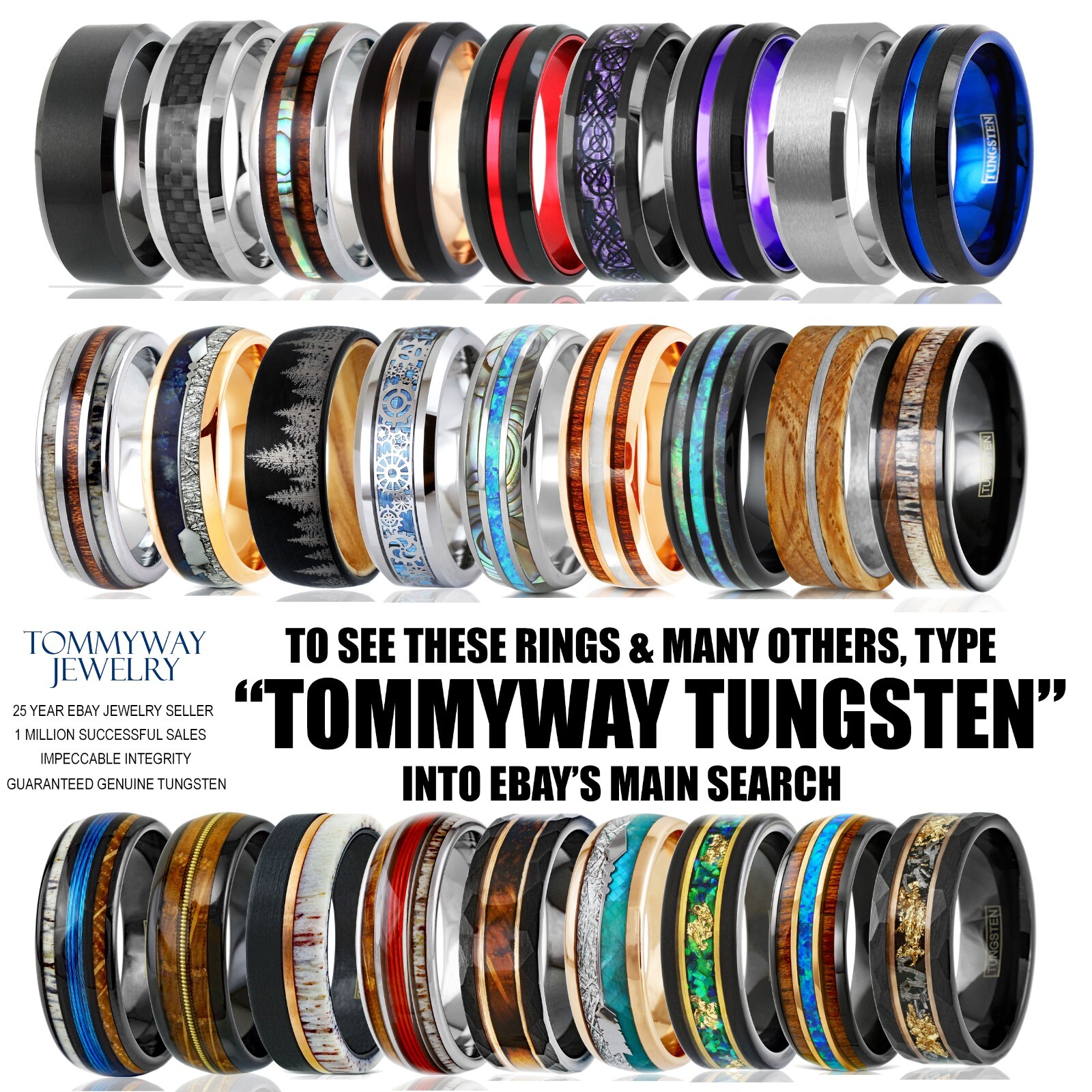 Tungsten Carbide Men's Turquoise Inlaid Comfort Fit Wedding Band Ring Size 5-13