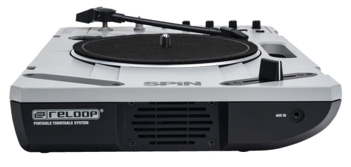 Reloop Spin Portable Turntable System Japan Silver Audio Record Player Aluminum