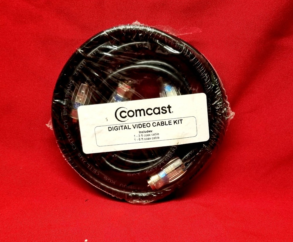 🔴 New Comcast Digital Video Cable Kit Sealed 3Ft & 6Ft Coax Cable Sealed 💲ave⛔