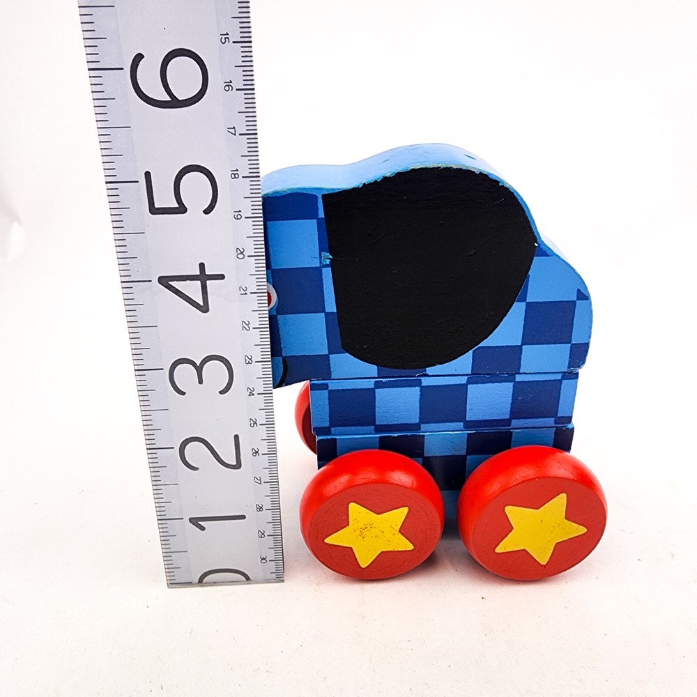 Melissa & Doug Wooden Stacking Zoo Pull Along Toy Elephant Replacement Part 3 pc