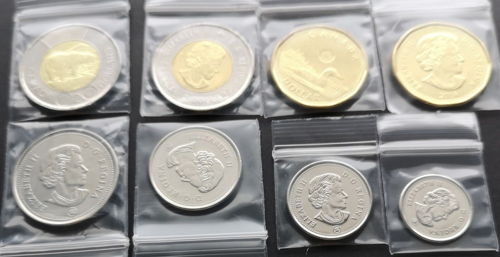 ***CANADA 2014 COMPLETE UNCIRCULATED COINS SET ***