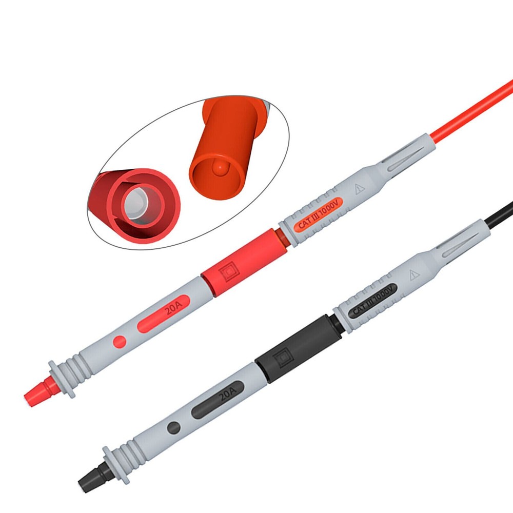 Electronic Multimeter Test Lead Kit Alligator Clips Needle Probe For Fluke Meter