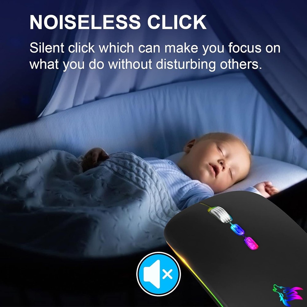 Rechargeable Silent Wireless Mouse