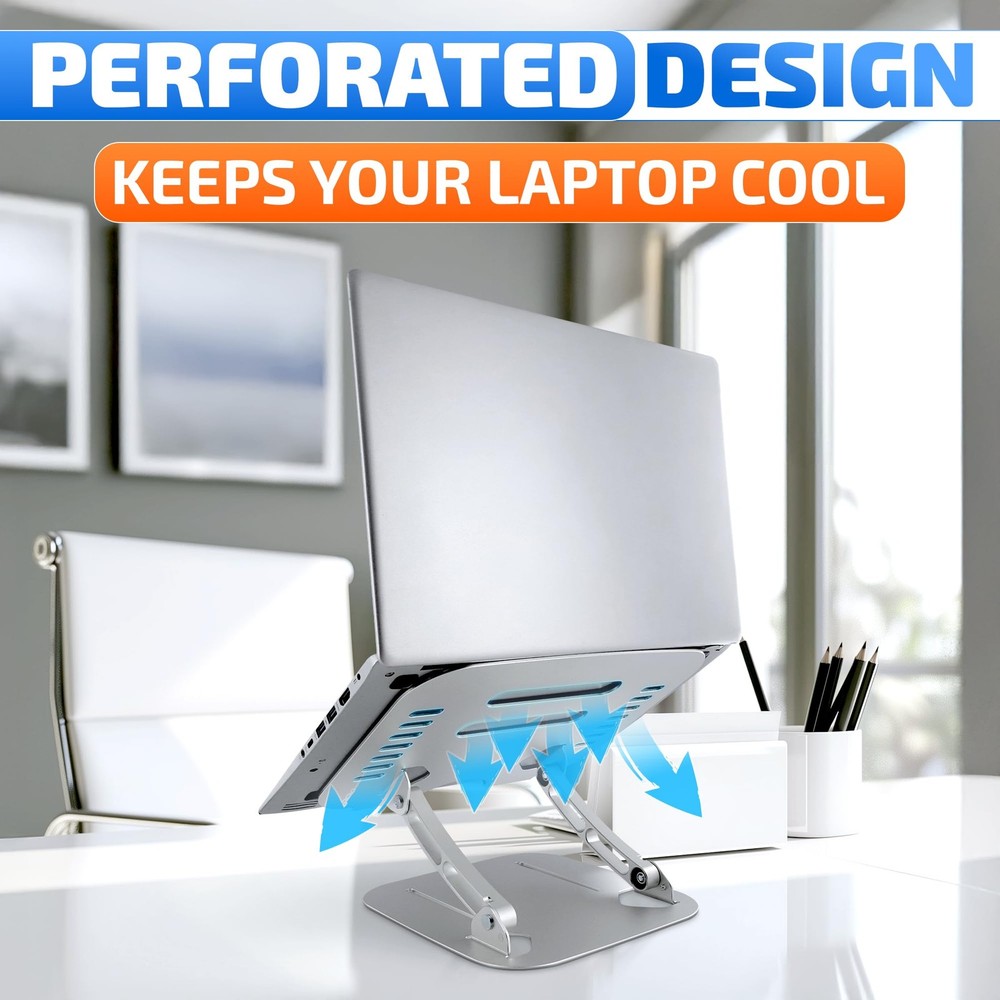 Laptop Stands Height & Angle Adjustable Computer Stand for Laptop -Portable C...