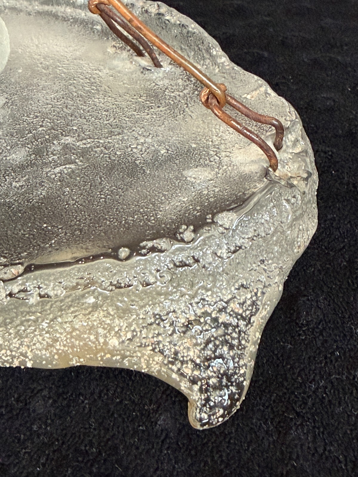 Hank Murta Adams Large Piece Slice of Cake Art Glass Sculpture 10.5" X 5.75"