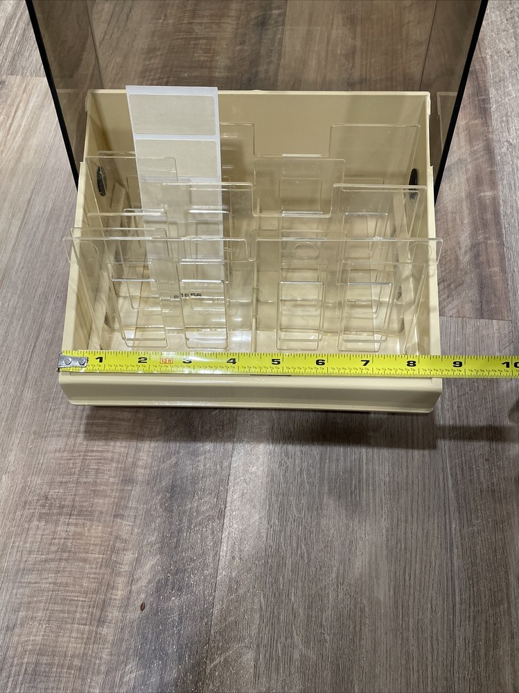 Fellows Lockable 3.5” Floppy diskette double tray holder storage box with keys