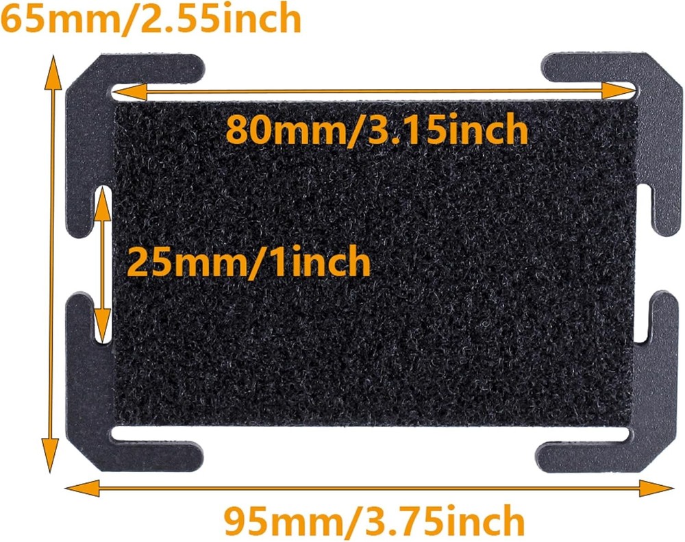 2 Pack Molle Patch Boards, Rigid Hook & Loop Display for Tactical Backpacks