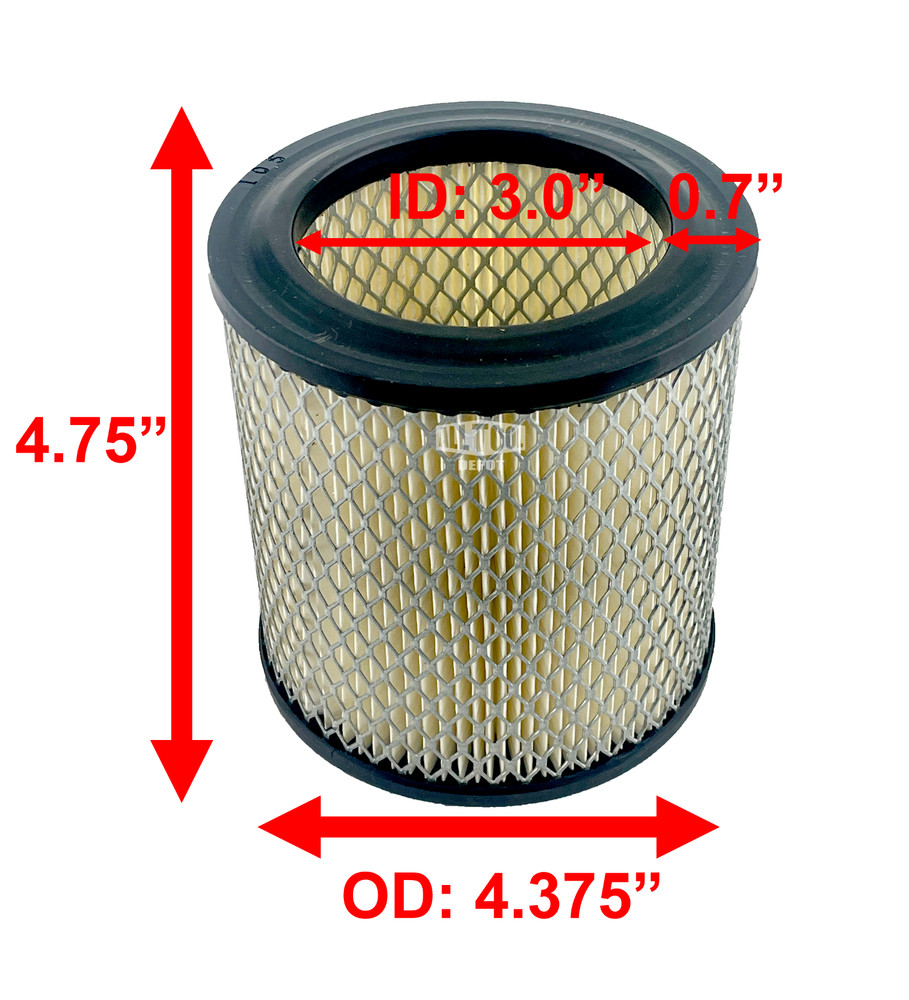 4 Packs Air Compressor Air Intake Filter Elements #18 A428 for 32127482