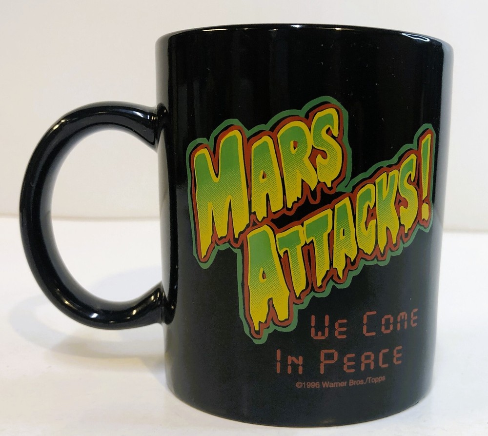 Warner Bros/Topps 1996 Mars Attacks We Come in Peace Mug