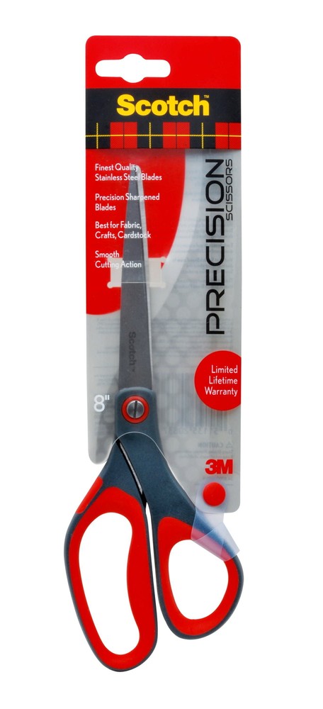 Scotch PRECISION Stainless Steel Crafting Scissors - 8"