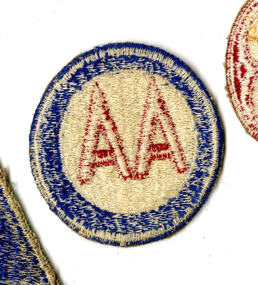 Antiaircraft Command White Back Patch WWII Vintage