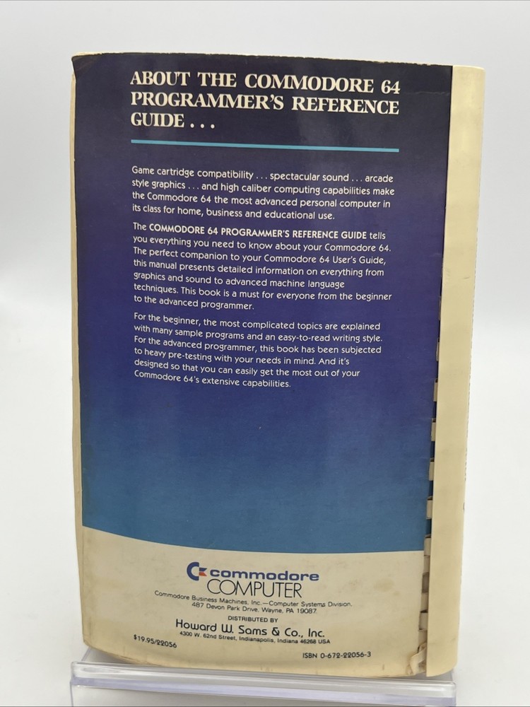 Commodore 64 Programmers Reference Guide CBM 1983 1st Edition 5th Printing Worn