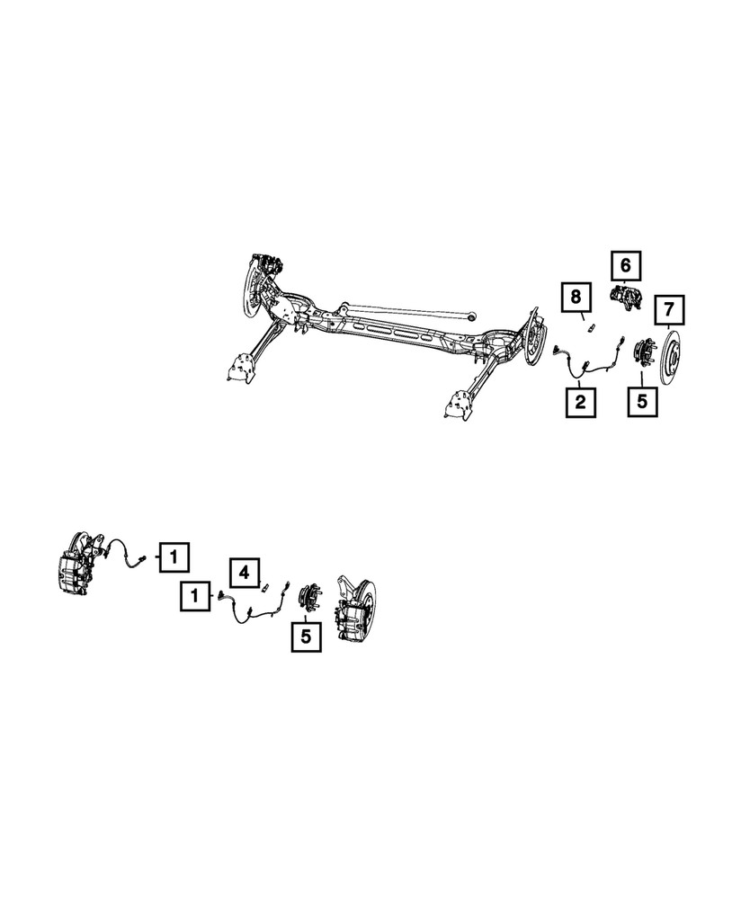Genuine Mopar Anti-Lock Brakes Sensor Kit 68312281AE
