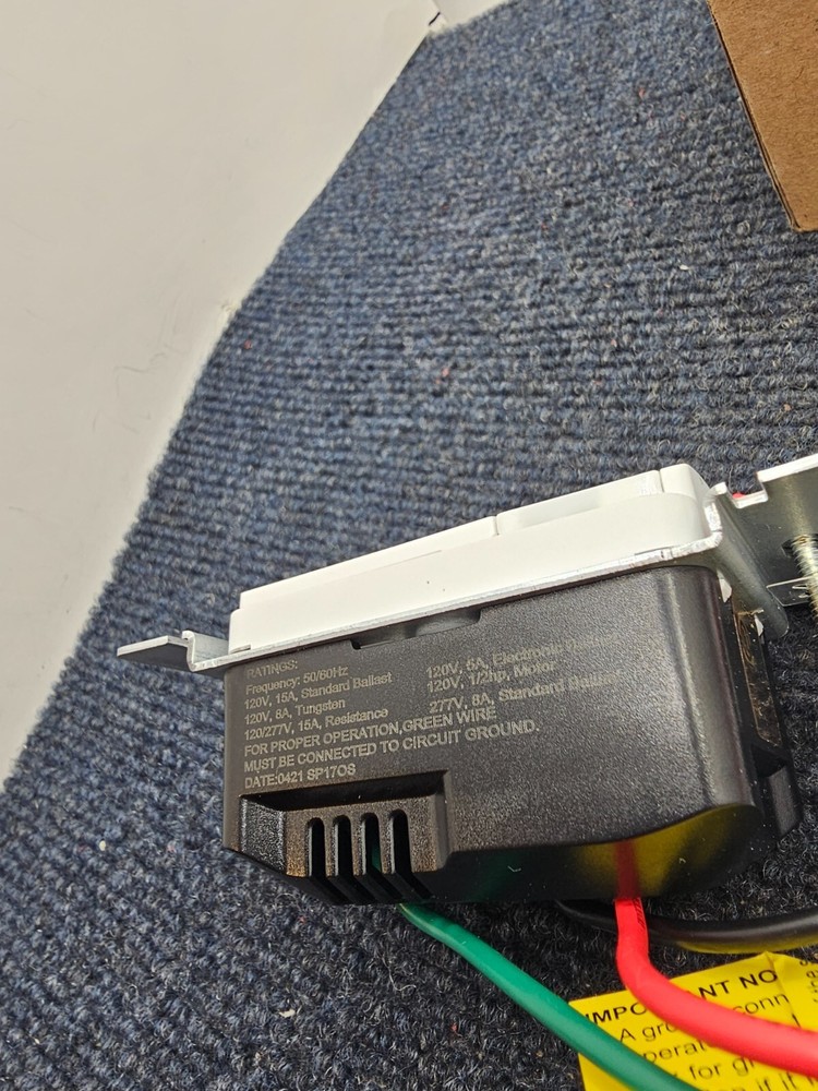 ELEGRP SP17OS-WH2 Single-Pole Occupancy Sensor Switch, PIR Motion Activated
