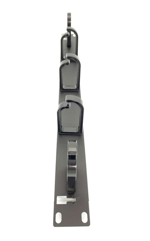 - 5 Pack 1U 19” Server Rack Cable Management Panel w/D-Ring Hooks - 1U Horizo...