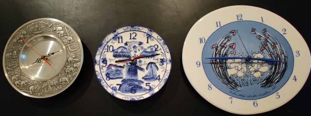 Three Battery Operated Clocks....Working Condition