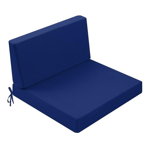 Outdoor Cushions for Patio Furniture, Outdoor Seat 26.5x26.5 Inch Dark Cerulean