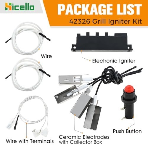 Grill Igniter Kit Replacement for Weber Summit D6 & Platinum D6 Grills - Easy In