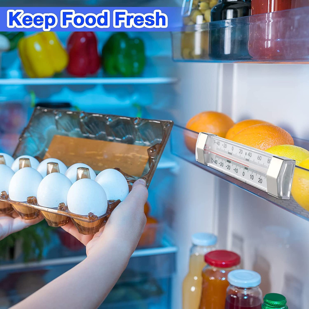 Refrigerator Freezer Thermometer 12 Pack Safe Non Toxic Large Range