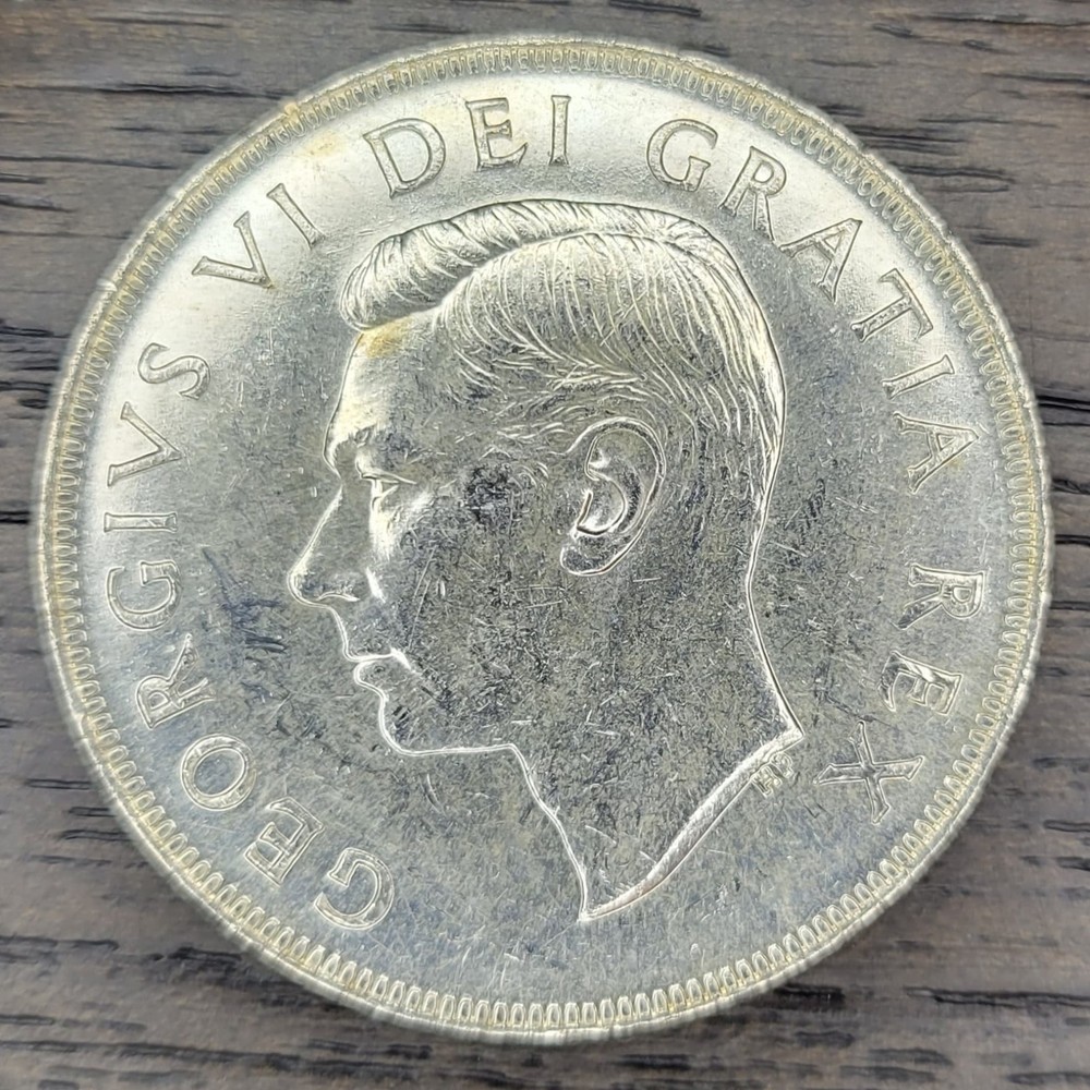 1952 Canada SILVER One Dollar Piece
