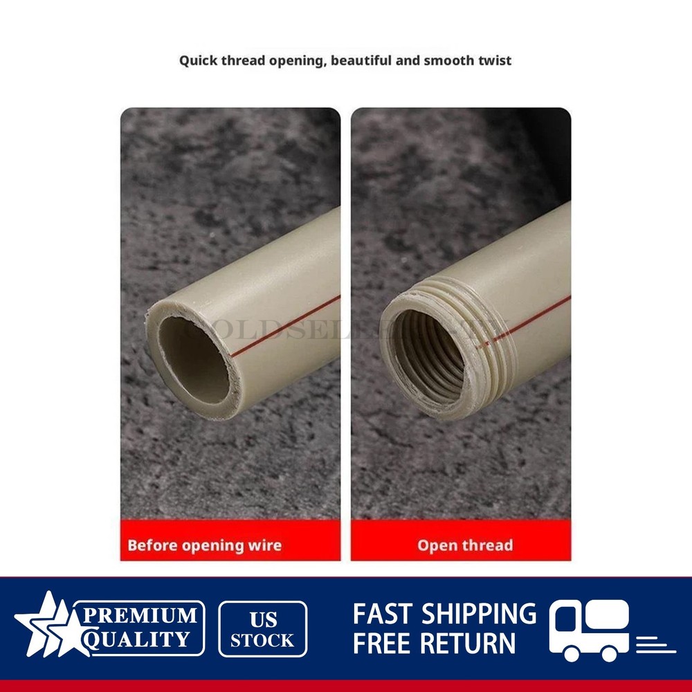 NEW Integrated Internal & External Pipe Threading-Tool PVC Pipe Threader Kit