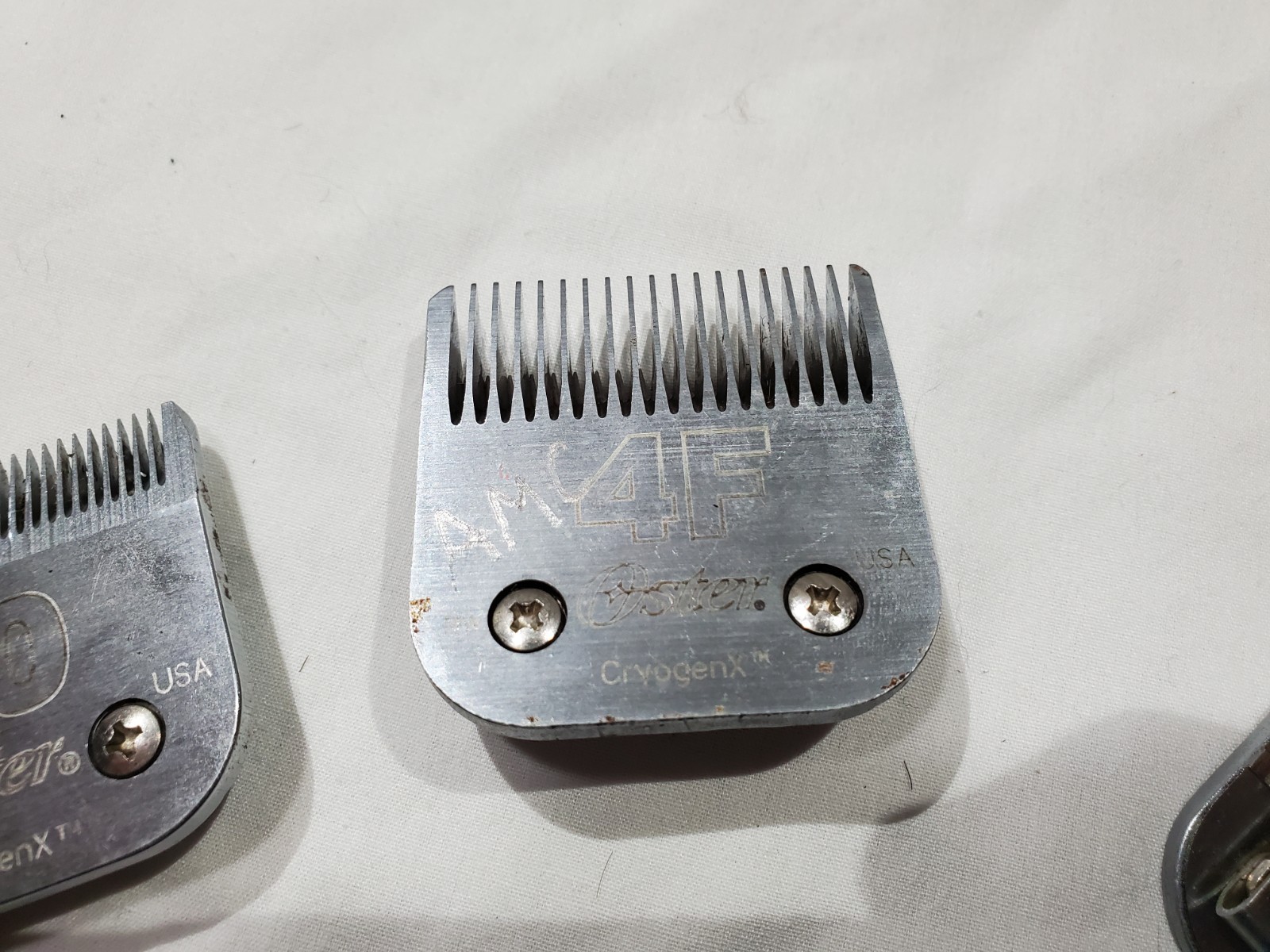 Oster Elite CryogenX Detachable Animal Clipper Blades 4 Sizes 7F #10 4F and 5F