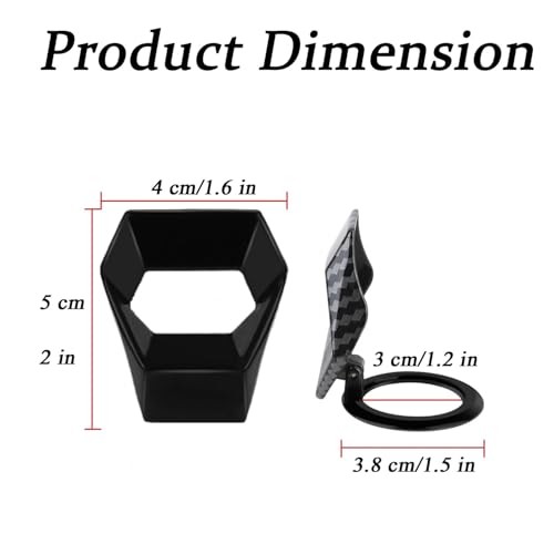 1 Pc Car Engine Start Stop Button Cover Push to Start Button Ignition Black