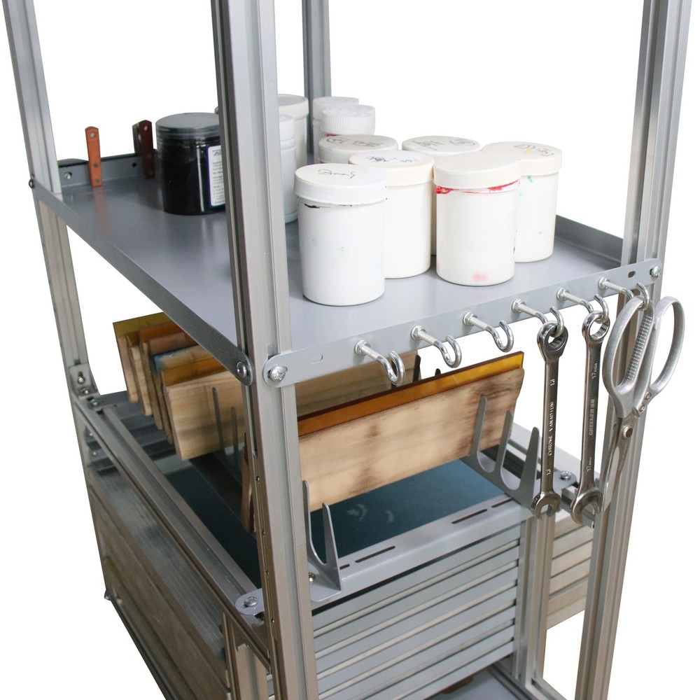 4-layer 5-in-1 Multi-functional Screen Printing Tool & Material Combination Rack