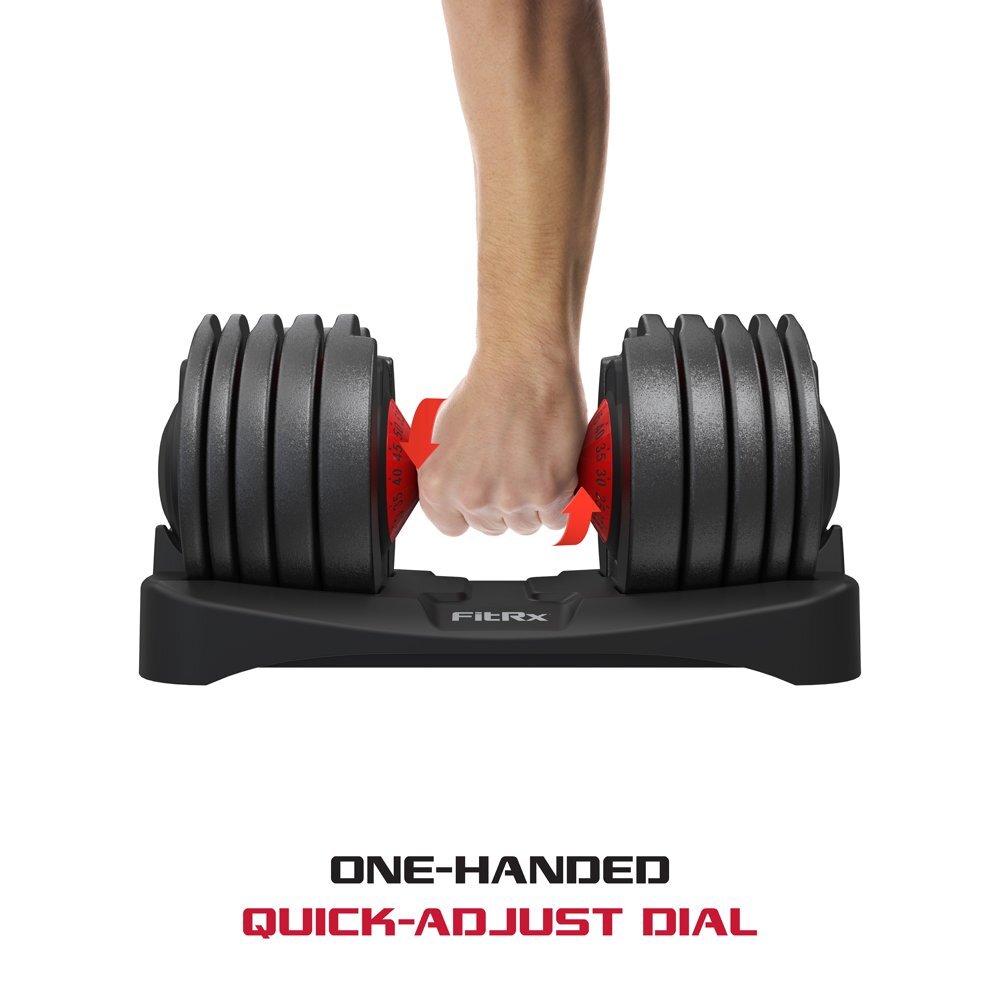 Adjustable Dumbbell Quick Select 5-52.5 Lb. Weight