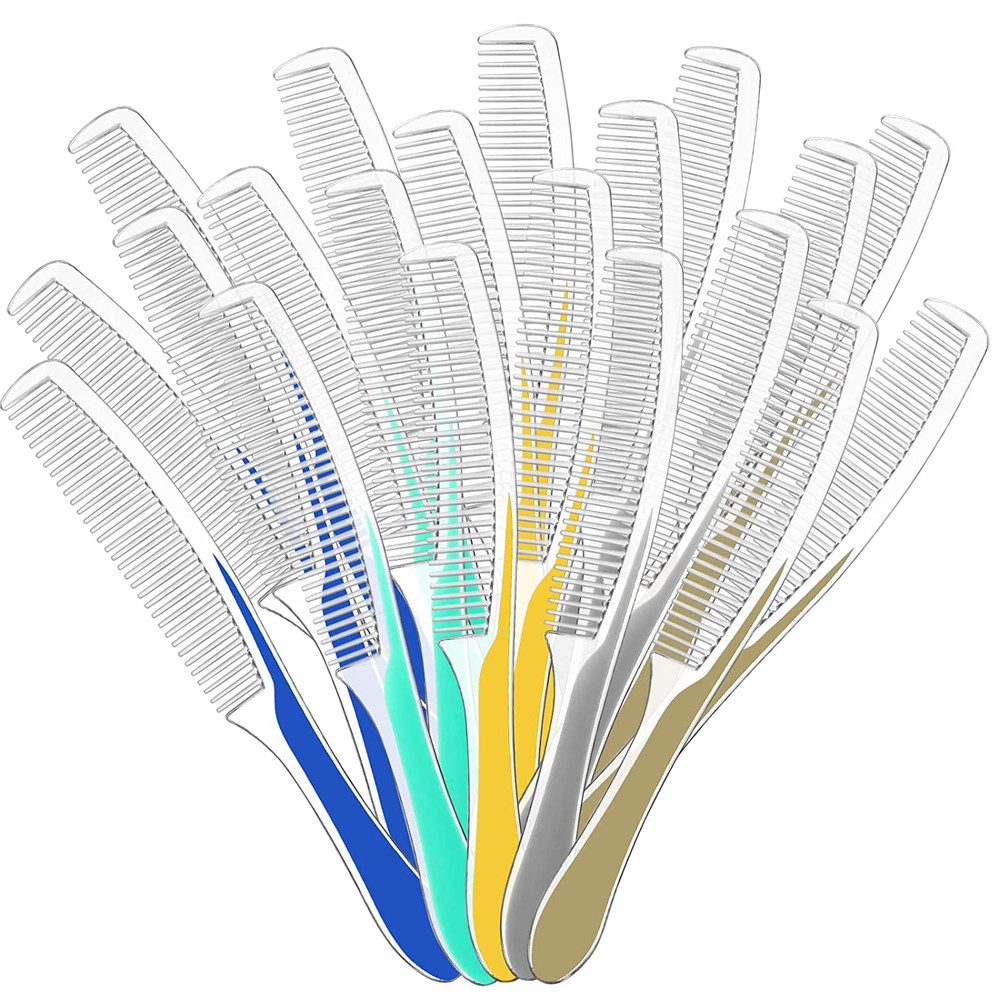 100 Packs Individually Wrapped Combs Disposable Combs in Bulk Plastic