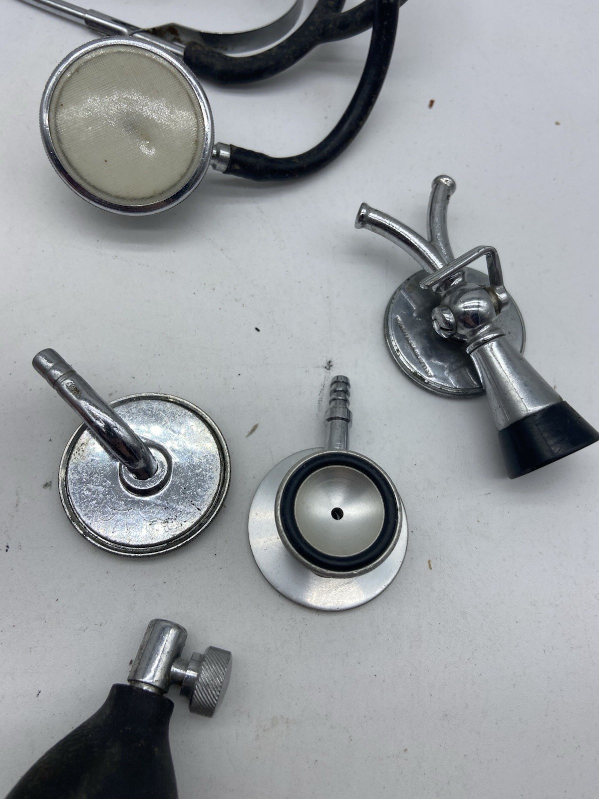 vintage stethoscope parts lot estate find untested