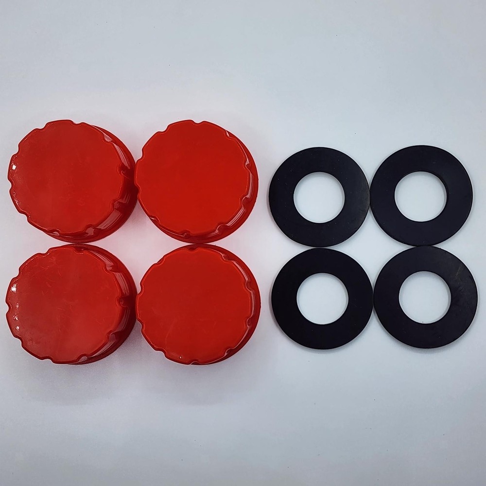 4 Pieces Replacement Gas Can Solid Base Caps Accs Durable Practical with Gaskets