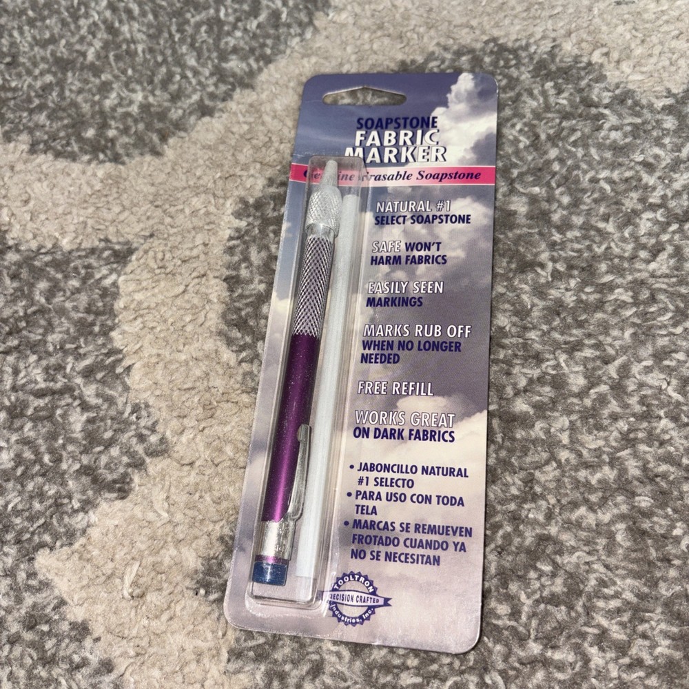 New Sealed Soapstone Fabric Marker Tooltron