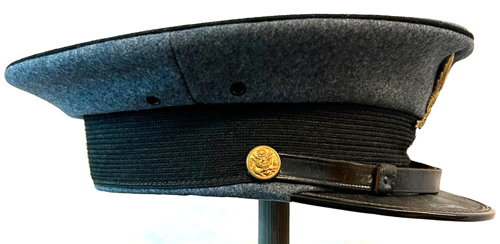 Brown Military Academy Visor Cap.