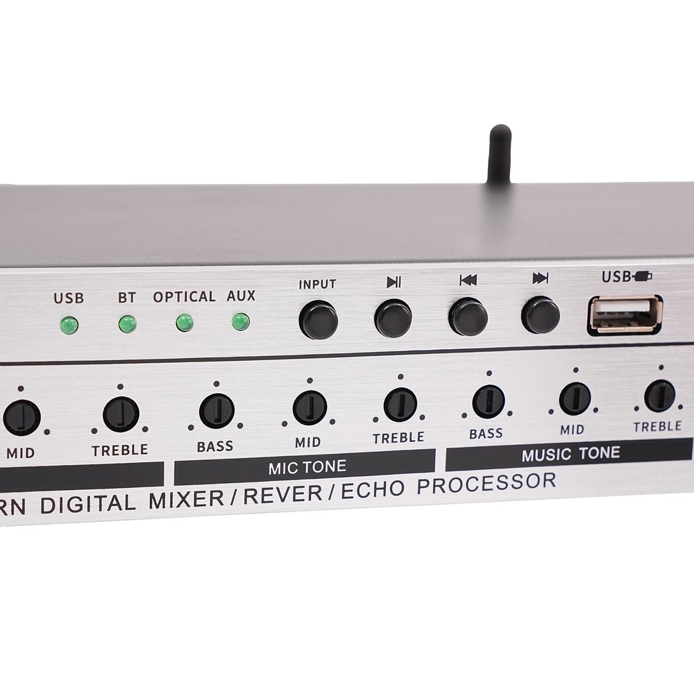 USB Audio Processor Mixer Professional Anti-howling Audio Processor w/ Bluetooth